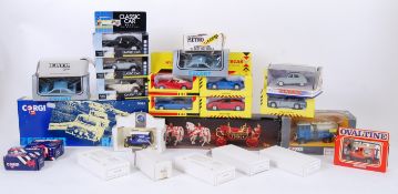 DIECAST: A good quantity of assorted vintage boxed diecast models to include Shell Collection,