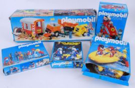 PLAYMOBIL; A great collection of 5x vintage 1980's West Germany made Playmobil sets,