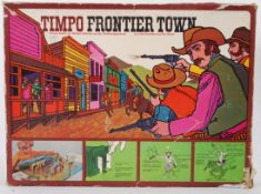 TIMPO: A rare vintage Timpo Toys ' Frontier Town ' plastic figure playset.