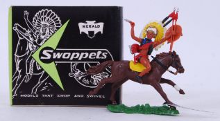SWOPPETS: An original vintage Britains / Herald Swoppets Cowboys & Indians ' Indian Chief With