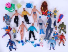 ACTION FIGURES: A good and varied collection of vintage action figures (mostly 1980's) to include