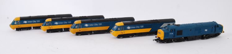 HORNBY: A collection of 5x Hornby InterCity 125 railway trainset model locomotives.