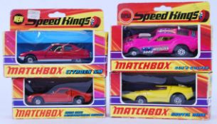 MATCHBOX SPEEDKINGS: A collection of 4x Matchbox Speedkings diecast model cars; K-33, K-38,