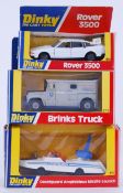 DINKY: A collection of 3x vintage Dinky boxed diecast models, including; 180 Rover 3500,