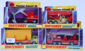 MATCHBOX SUPER KINGS: A collection of 4x Matchbox Super Kings diecast model cars; K-2 Wreck Truck,