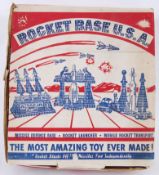 ROCKET BASE USA: An original vintage ' Rocket Base USA ' plastic figure playset made by De Luxe Toy