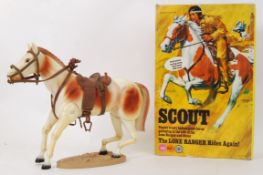 LONE RANGER: An original 1970's vintage retro Marx Toys The Lone Ranger ' Scout ' action figure