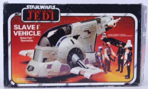 STAR WARS: An original vintage Star Wars ' Slave 1 ' action figure vehicle playset,