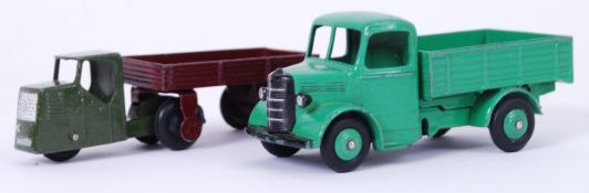 DINKY: Two vintage Dinky Toys diecast models, the first being a Bedford truck,