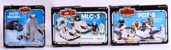 STAR WARS: A collection of 3x vintage original Star Wars action figure playsets,