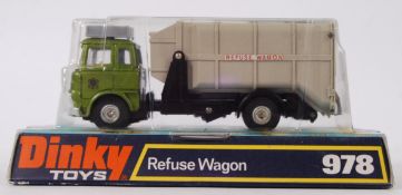 DINKY: An original vintage Dinky diecast model 978 Refuse Wagon.