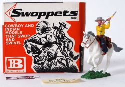 SWOPPETS: An original vintage Britains / Herald Swoppets Cowboys & Indians 634 ' Cowboy Firing