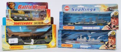 MATCHBOX: A collection of 4x Matchbox ' Kings ' series diecast model cars; K-101 Battle Kings,