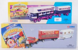 CORGI CIRCUS: Two Corgi Circus related diecast model vehicle sets to include Pat Collins Fair 09901