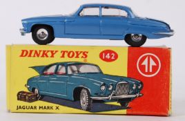 DINKY: An original vintage Dinky Toys diecast model No 142 Jaguar Mk X. Mint+ condition.