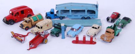 DIECAST: A good collection of assorted vintage loose diecast (mostly Dinky ) to include Triang