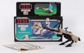 STAR WARS: An original vintage Kenner Star Wars Return Of The Jedi ' Speeder Bike ' action figure