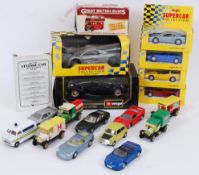 DIECAST: A collection of boxed diecast model cars to include Burago, Maisto etc.