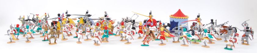 KNIGHTS: A good collection of vintage Britains, Timpo,