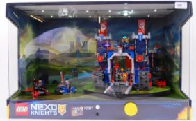 LEGO; A rare Lego Shop Display unit - featuring Nexo Knights 70317 ' The Fortrex '.