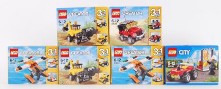 LEGO; A collection of 6x factory sealed Lego sets - City 60105, Creator 31041 (x2),