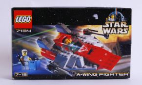 LEGO: An original Lego System Star Wars set 7134 A - Wing Fighter. Within the original box.