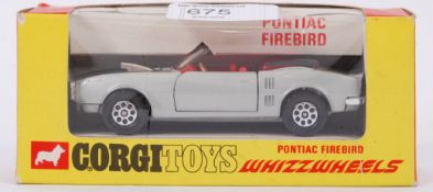 CORGI: An original vintage Corgi Whizzwheels diecast model ' Pontiac Firebird ' No. 343.