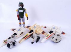 STAR WARS: A collection of vintage Star Wars toys to include 3x X - Wings (all AF),
