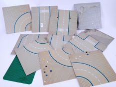 LEGO: A collection of 12x vintage 1980's Lego ' Legoland ' playset bases.