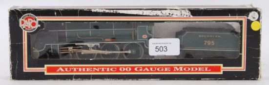 DAPOL: An original Dapol 00 gauge ' Sir Dinadan ' railway trainset locomotive and tender. With box.