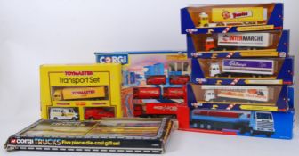 CORGI: A collection of boxed Corgi diecast model sets to include Parcel Force, Lorries, trucks etc.
