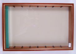 DISPLAY CABINET: A wall hanging bespoke glazed display cabinet - ideal for diecast, trains,