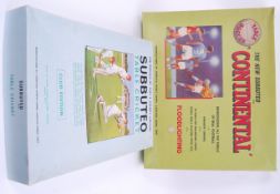 SUBBUTEO: Two vintage Subbuteo table top game sets to include Continental Floodlight Edition,