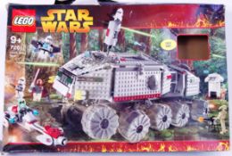 LEGO: A Lego Star Wars set 7261 ' Clone Turbo Tank ' within the original box.