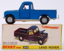 DINKY: An original vintage Dinky Toys 344 diecast model Land Rover ' With Speedwheels '.