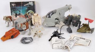 STAR WARS: A collection of vintage loose Star Wars action figures and toys etc to include Tauntaun,