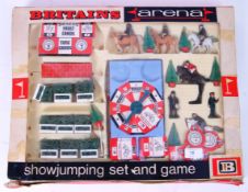 BRITAINS: An original vintage Britains Showjumping Set & Game.