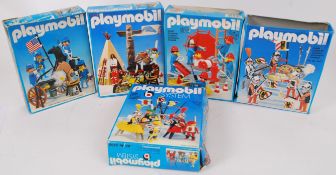 PLAYMOBIL; A great collection of 5x vintage 1980's West Germany made Playmobil figure sets,