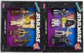 STAR WARS BEND EMS: Two original vintage Star Wars Justoys ' Bend 'Ems ' action figure gift sets -