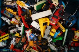 DIECAST: A HUGE collection of assorted loose vintage diecast - various makes and models to include