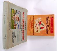 SUBBUTEO: Two original vintage Subbuteo sets, comprising of Rugby (appears to be complete,
