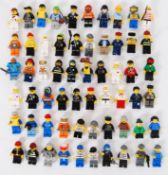 LEGO: A collection of 60x assorted Lego minifigures to include; City, Star Wars, Series and others.