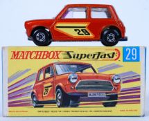 MATCHBOX SUPERFAST: An original vintage Matchbox Superfast Lesney No. 29 Racing Mini.