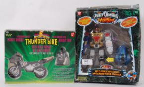 POWER RANGERS: Two Ban Dai made Power Rangers action figure playsets to include Thunderbike and