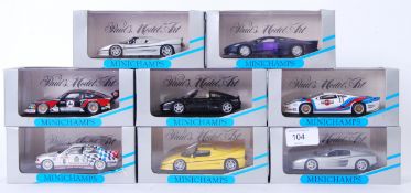 MINICHAMPS: A collection of 8x 1:43 Paul's Model Art diecast model cars by Minichamps.