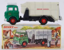 DINKY: An original vintage Dinky diecast model 978 Refuse Wagon.