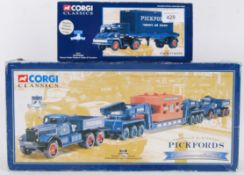 CORGI: Two original Corgi diecast model Pickfords sets - 50501 and 55201.