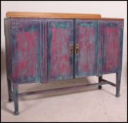 A vintage 1930's oak upcycled industrial