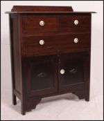 A 1930's Art Deco oak sideboard cabinet