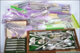 A red leather boxed set of silver hallma